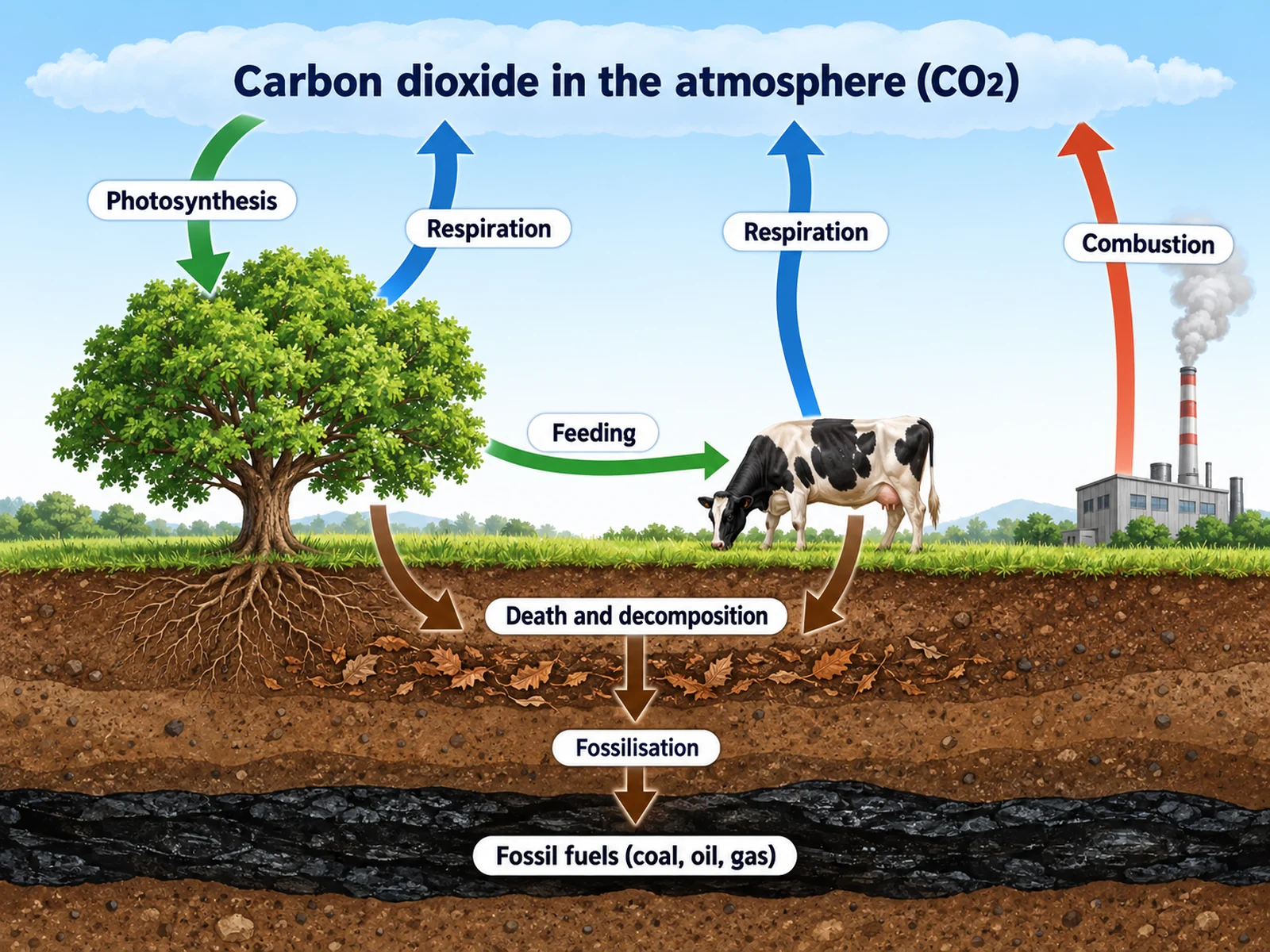 Carbon Cycle Diagram Generator preview