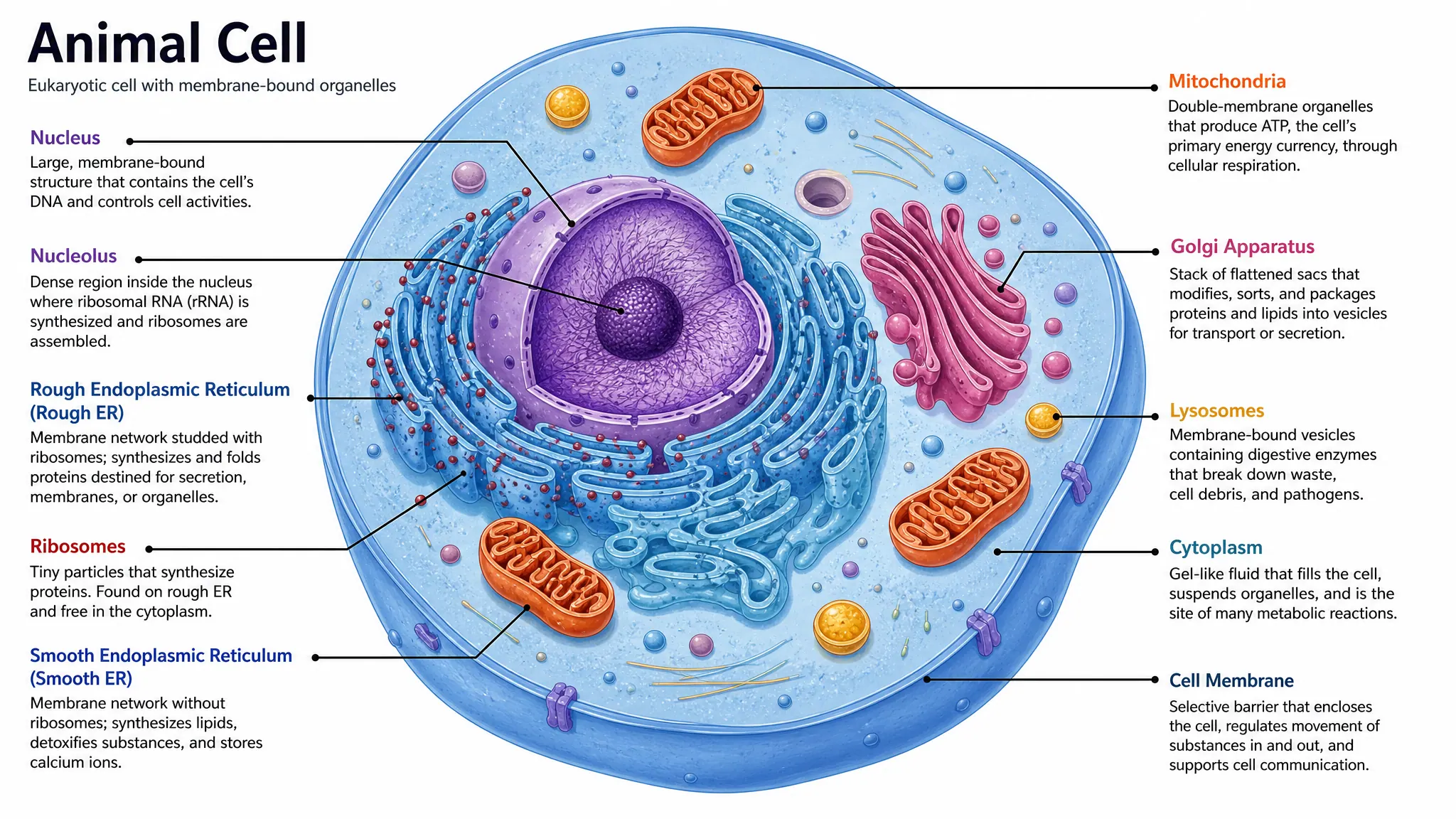 Cell Diagram Generator example generated by SciFigure AI