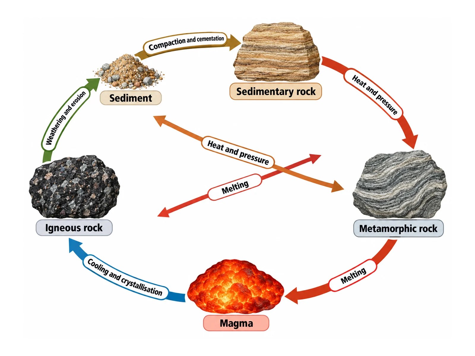 Rock Cycle Diagram Generator preview