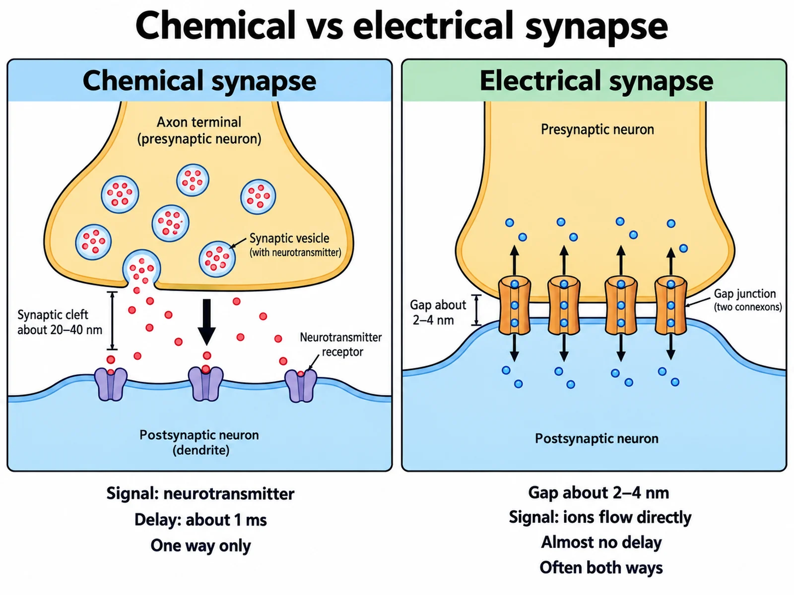 Synapse Diagram: Labeled Synapse & Blank | SciFigure AI