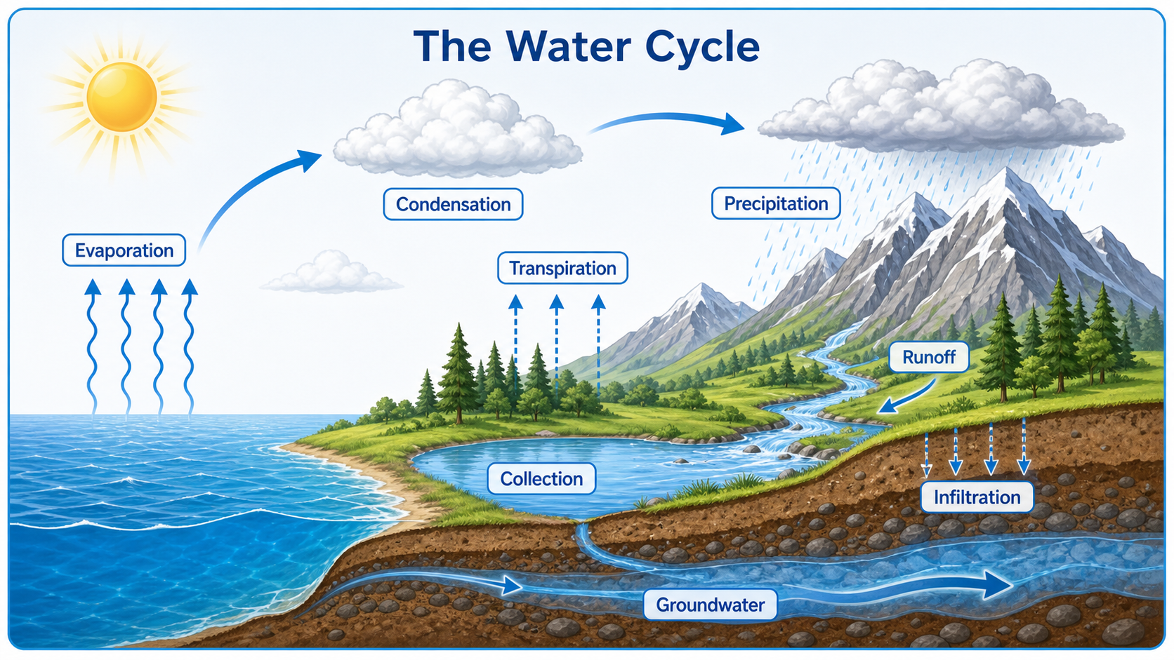 Water Cycle Diagram Generator preview
